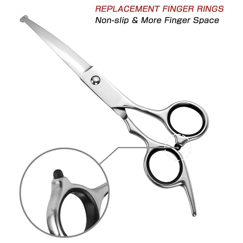1PC Up Curved Pet Grooming Scissors Right And Left Hand Dog Grooming Hair Shears Professional Hairdressing Scissors dog grooming scissors hairdressing scissors