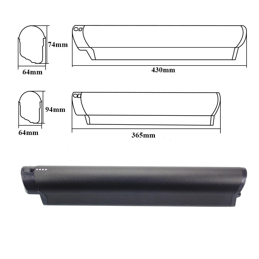 Integrated Reention Lithium Ebike Battery 36V 10.4Ah 12.8Ah for Ado DECE 300 300C Blulans X2 S8 Electric Bike