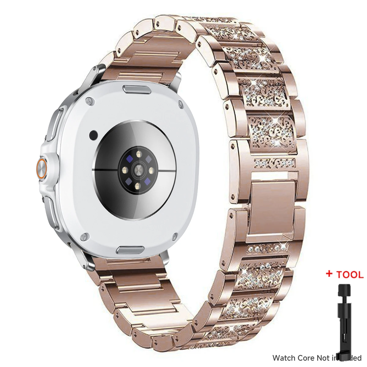 Elegant Diamond Stainless Steel Bracelet