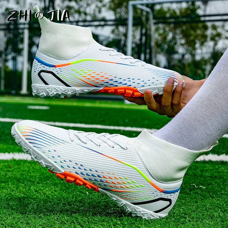 33-46 Large Football Boots Children Youth Outdoor Training Professional Competition Footwear