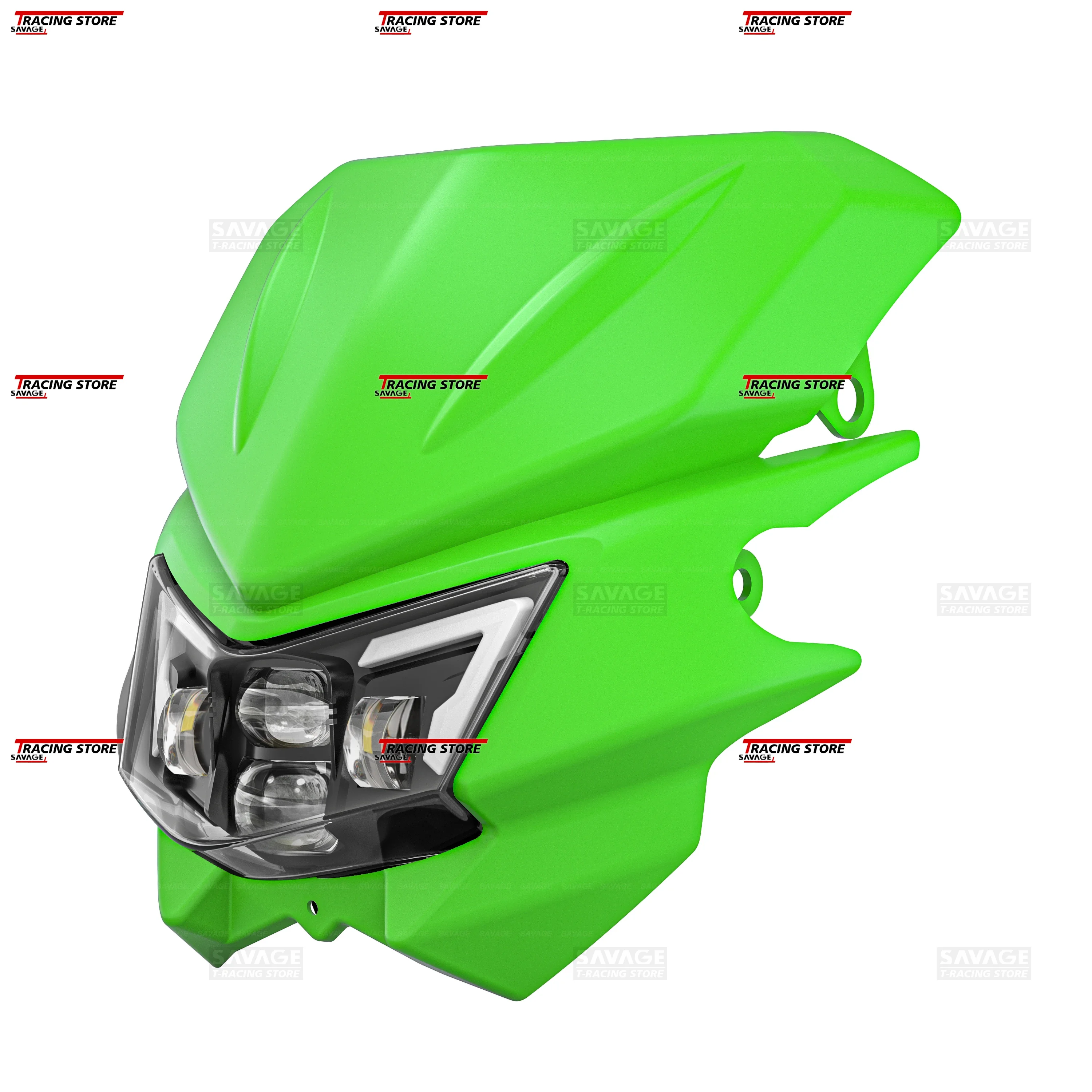 カワサキ Dトラッカー125（2013年式） カウル・ライト一式 カワサキ KLX125 KLX150 LED ヘッドライト D-トラッカー 125 D