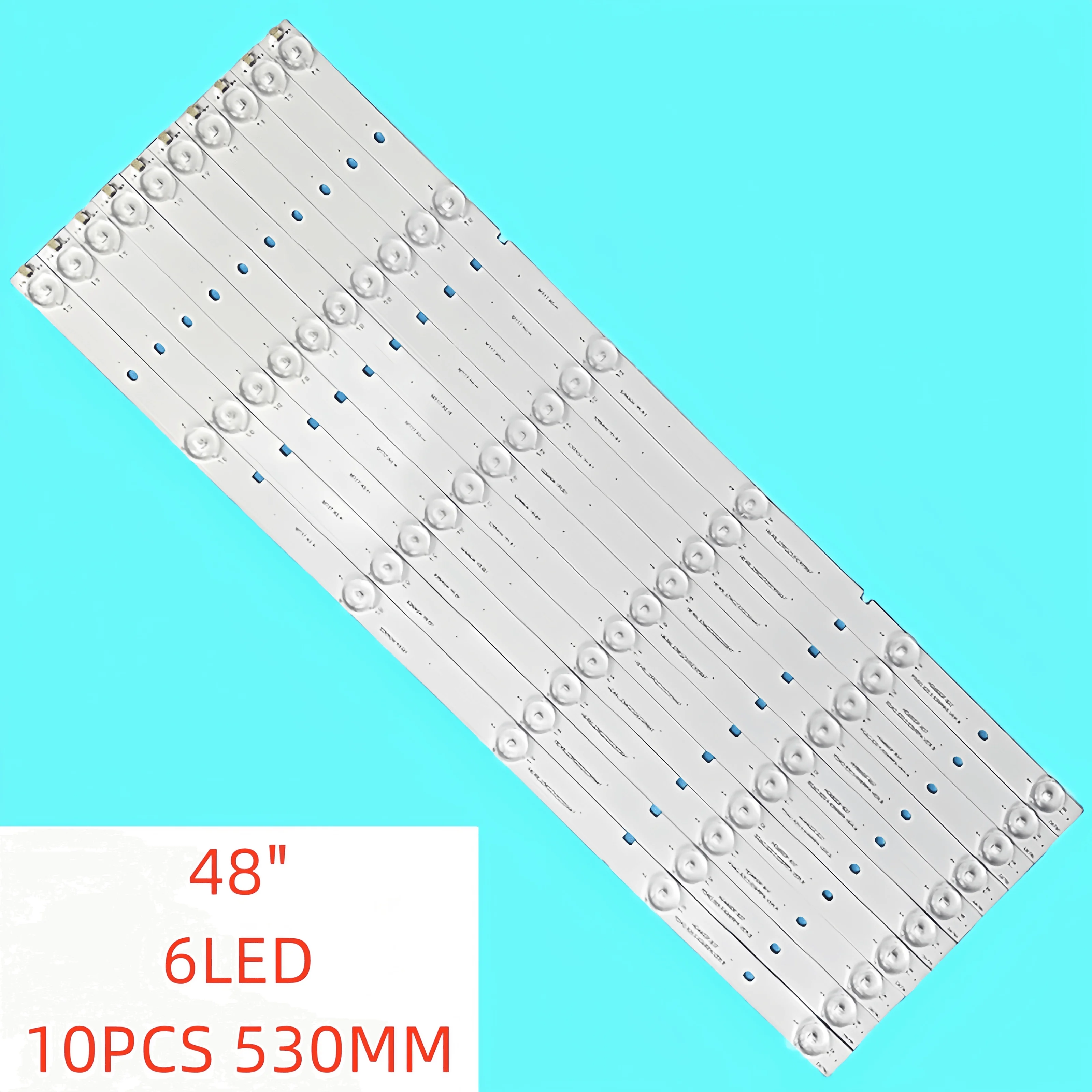 

10pcs/set New LED Backlight Strip for Hisense 48 inch TV RSAG7.820.5639 HD480DF-B37 LED48K20JD LED48EC280JD HE48UGEJR34E45205647