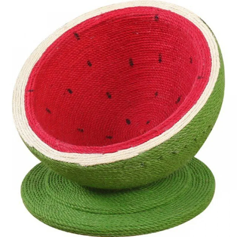 

Watermelon Cat Scratch Board Nest Sisal Grinding Claw Device Cat Scratch Basin Does Not Drop Chips Wear-Resistant Vertical Cat S