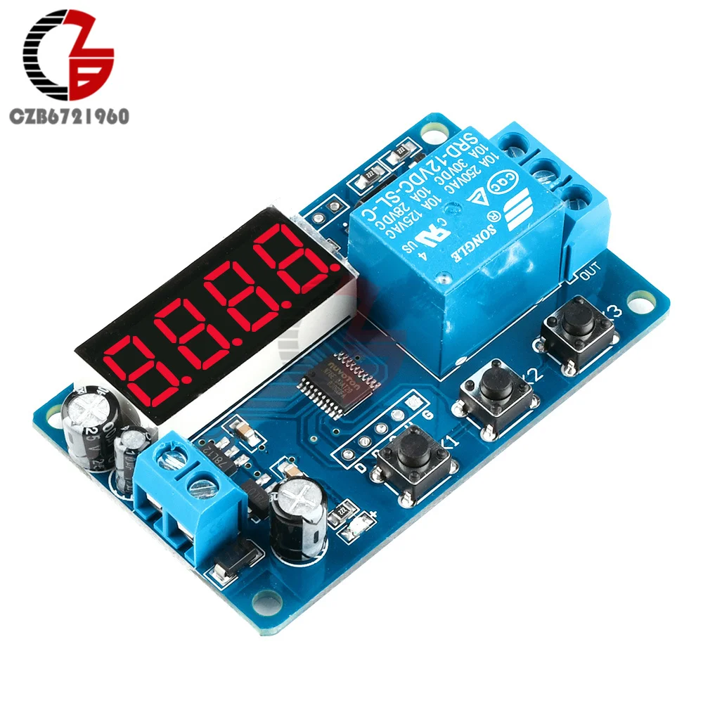 Countdown-Time-Delay-Relay-Module-DC-12V-LED-Digital-Timer-Control ...