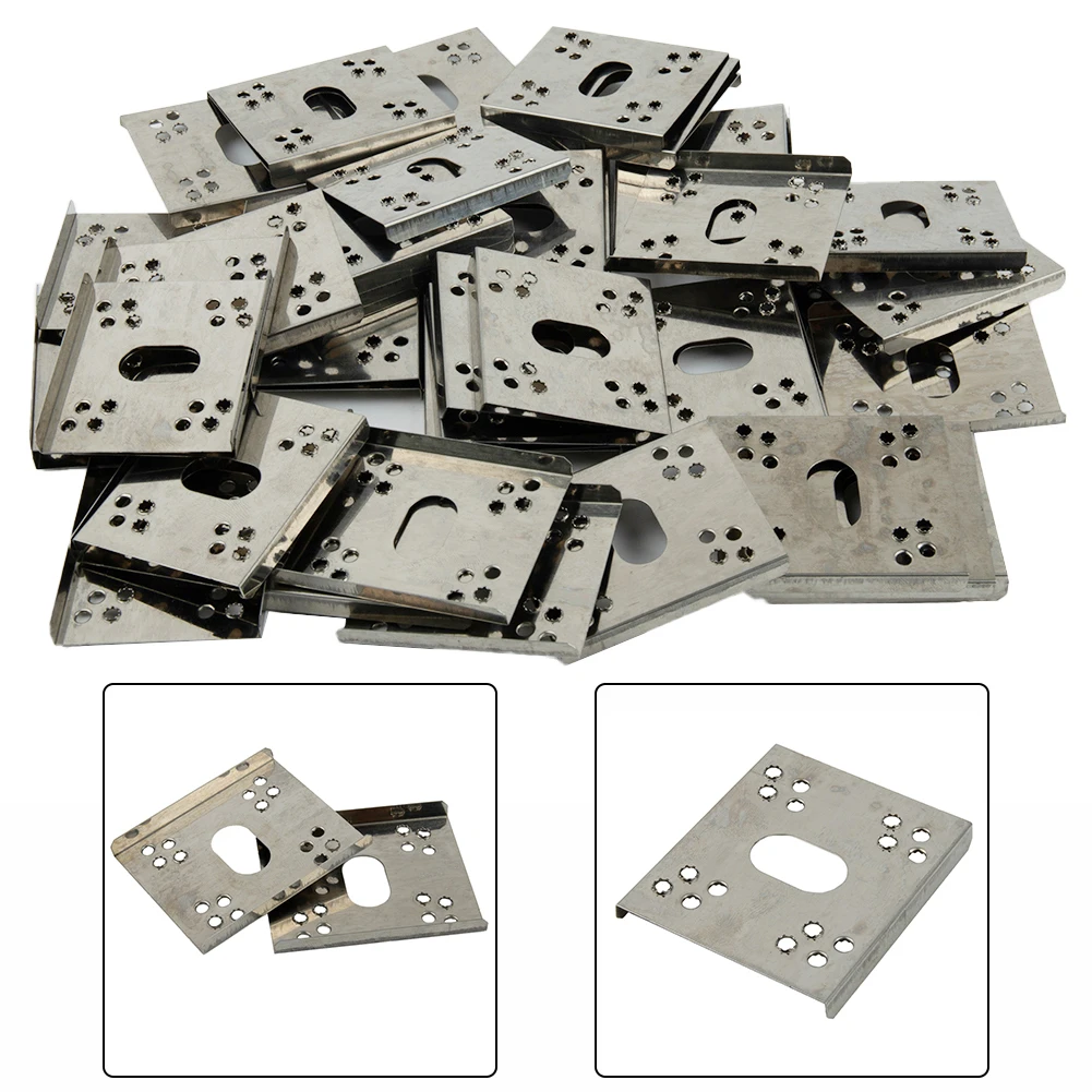 

50X Solar Panel Grounding Washer Stainless Steel Solar Panel PV Grounding Clip Washer 41.4x50mm For RV Boat Solar Panels Fast
