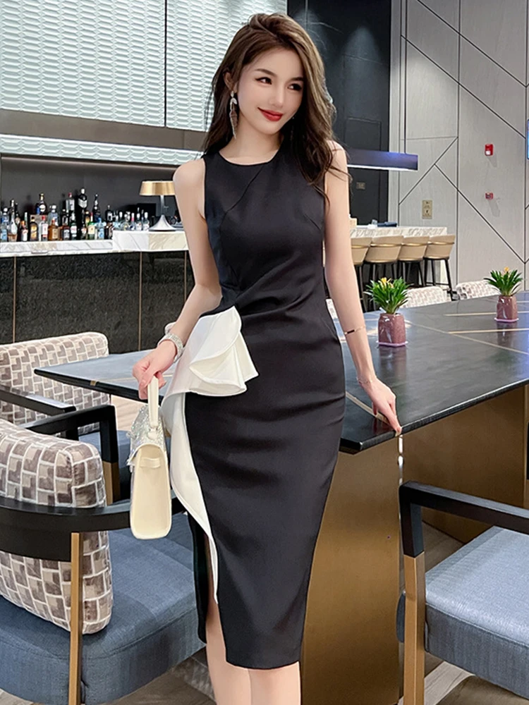 sexy professional clothes BIUBIU Plus Size Women’s Sexy Deep V Spaghetti Strap Fitted Maxi Dress,  Tropical Geometric Print, Suitable For Vacation, Elegant Business Casual  Fashion Item Party, Sizes available: 0xL-4xL, I’m main image 1