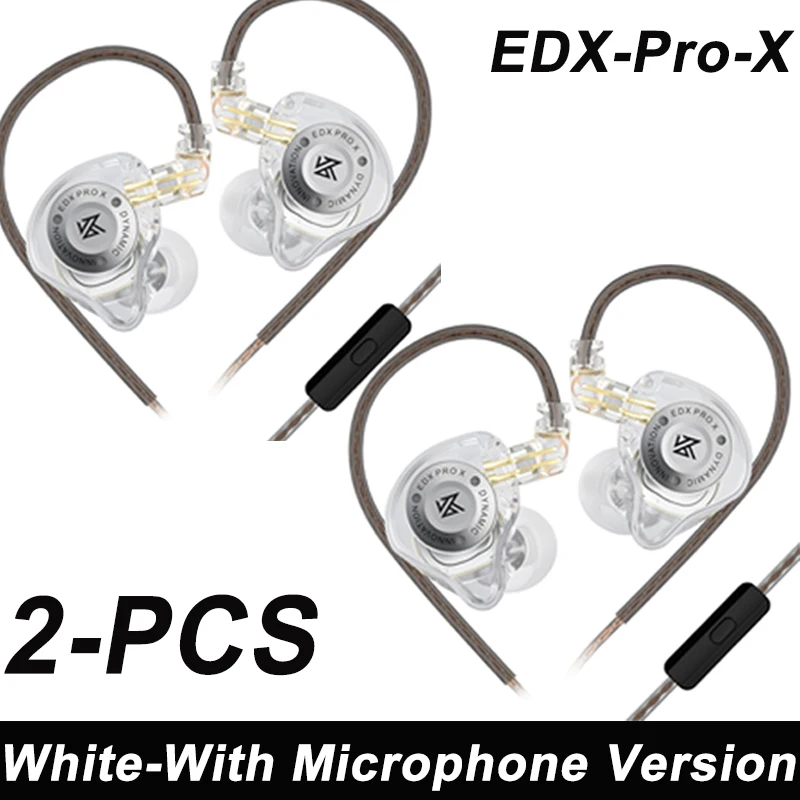 2024 New KZ EDX PRO X Dynamic Drive Headset HIFI Bass wired