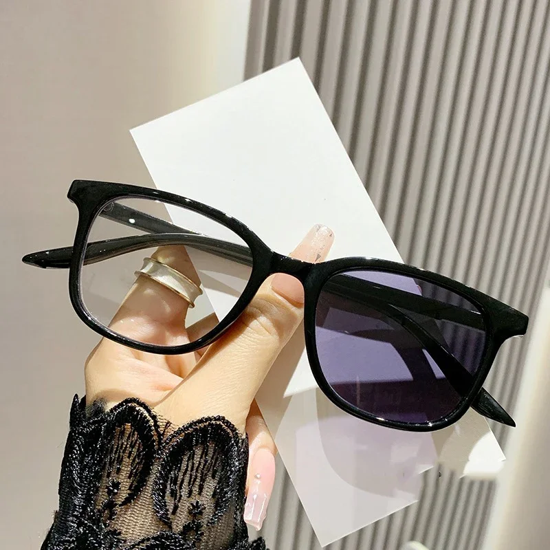 Fashion Outdoor Sunglasses with Minus Diopter for Women Unisex Retro Changing Color Photochromic Myopia Glasses -1.0 -1.5 -2.0 2