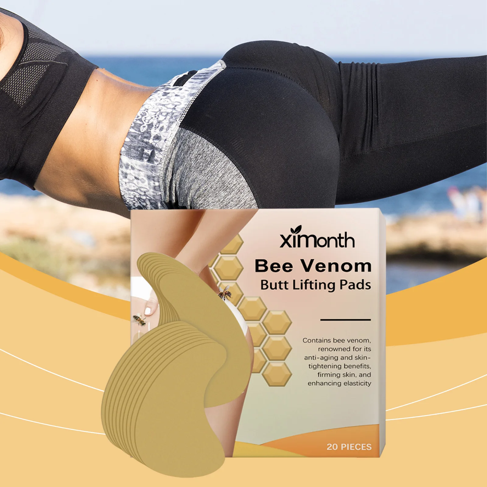 Buttock Augmentation Patch Lift Hip Up Firming Peach Buttock Shaping Enhance Elasticity Moisturizing Butt Enlargement Sticker