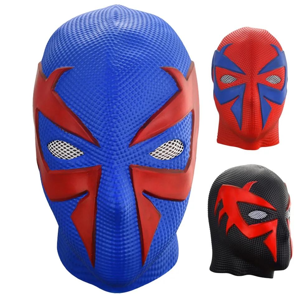 【MARVEL】新品スパイダーマン2099 SPIDER-MAN マスクコスプレ スパイダーマン 2099 マスクコスプレスーパーヒーローゲームラテックス