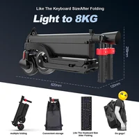 HX X6 Scooter électrique adulte 350W 7.5AH 36V 25 KM/H pliable électrique coup de pied E Scooter 5.5 pouces roue EScooter pour enfants adultes 3