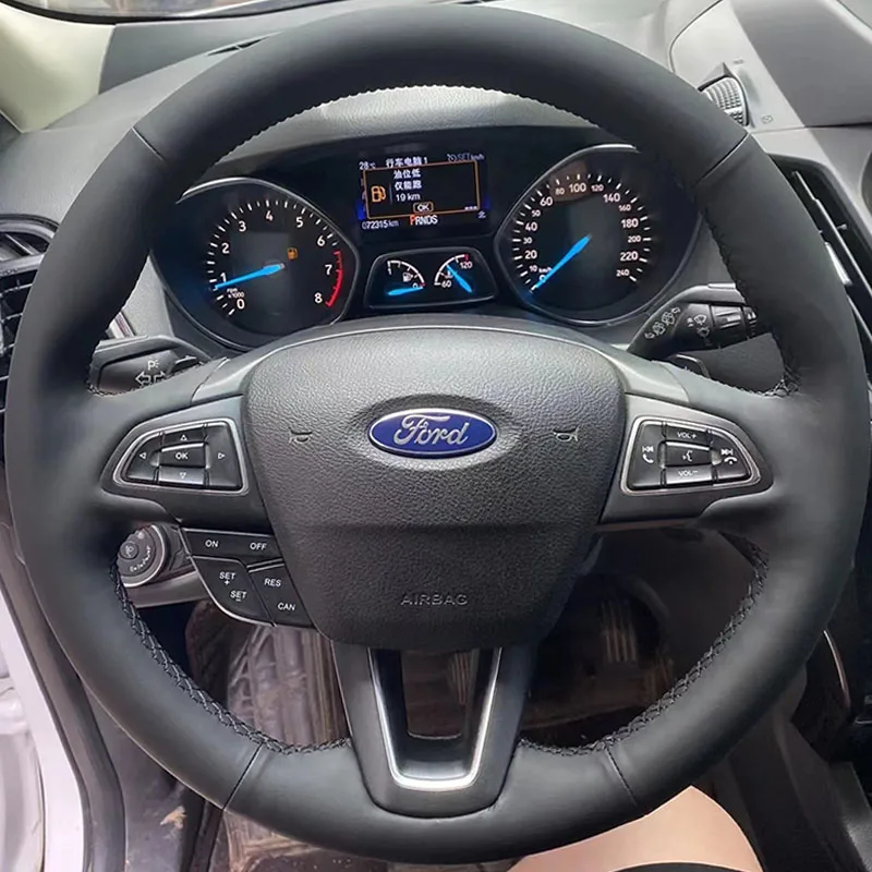 

Прошитый вручную оригинальный кожаный брикет 100%, подходит для Ford Focus RS ST Kuga Ecosport ST-Line 2015-2020, автозапчасти