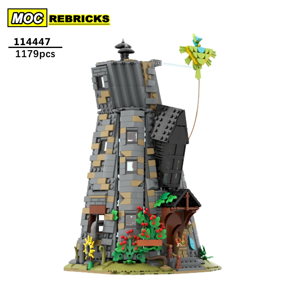 

Креативный волшебный кинотеатр MOC, замок Хогвартса, солярная башня, строительные блоки, коллекция домов, эксперты, кирпичные игрушки, подарок на Рождество для детей