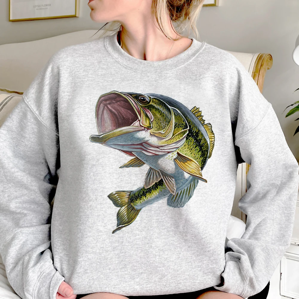 

Fishing hoodies women anime graphic Pullover women Kawaii tracksuit