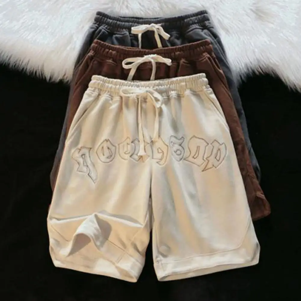 

Streetwear Soft Shorts Men Casual Jogging Sport Short Pants Summer Male Running Loose Shorts Vintage Short Trousers Streetwear
