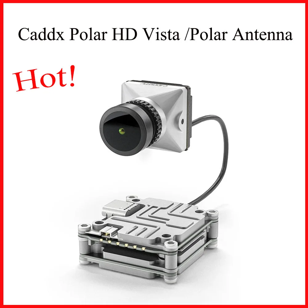 

Комплект камеры Caddx Polar HD Vista с модулем/антенной/кабелем для дрона FPV 1/1.8 "Starlight CMOS/720p 60FPS запись на очки