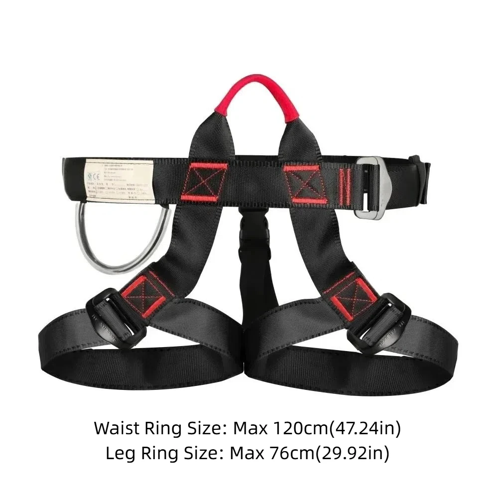Waist Support Outdoor Sports Harness Strong Safety Rock Climbing Harness Adjustable High Capacity Climbing Half Body Safety Belt