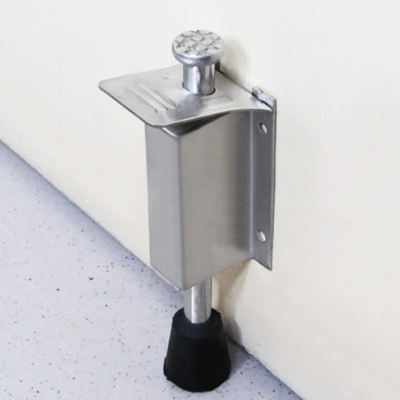 Gate Stay Fixed Door Holder Stainless Steel Door Foot Stopper Holder Floor Stop er Catch Latch Doorstop Furniture Hardware