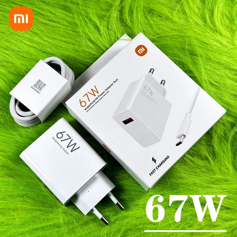 Original Xiaomi 67W Turbo Fast Charger EU Plug 6A Type C Cable For Mi 11 Pro Mix Fold Poco X3 GT X4 Pro 5G Redmi Note 11 Pro