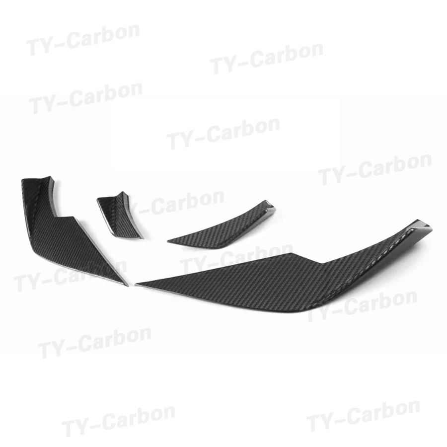 건식 탄소 섬유 앞 범퍼 디퓨저 스플리터 카나드 사이드 핀 플랩 BMW M3 M4 G80 G82 G83 2021 + 자동차 스타일링 FRP