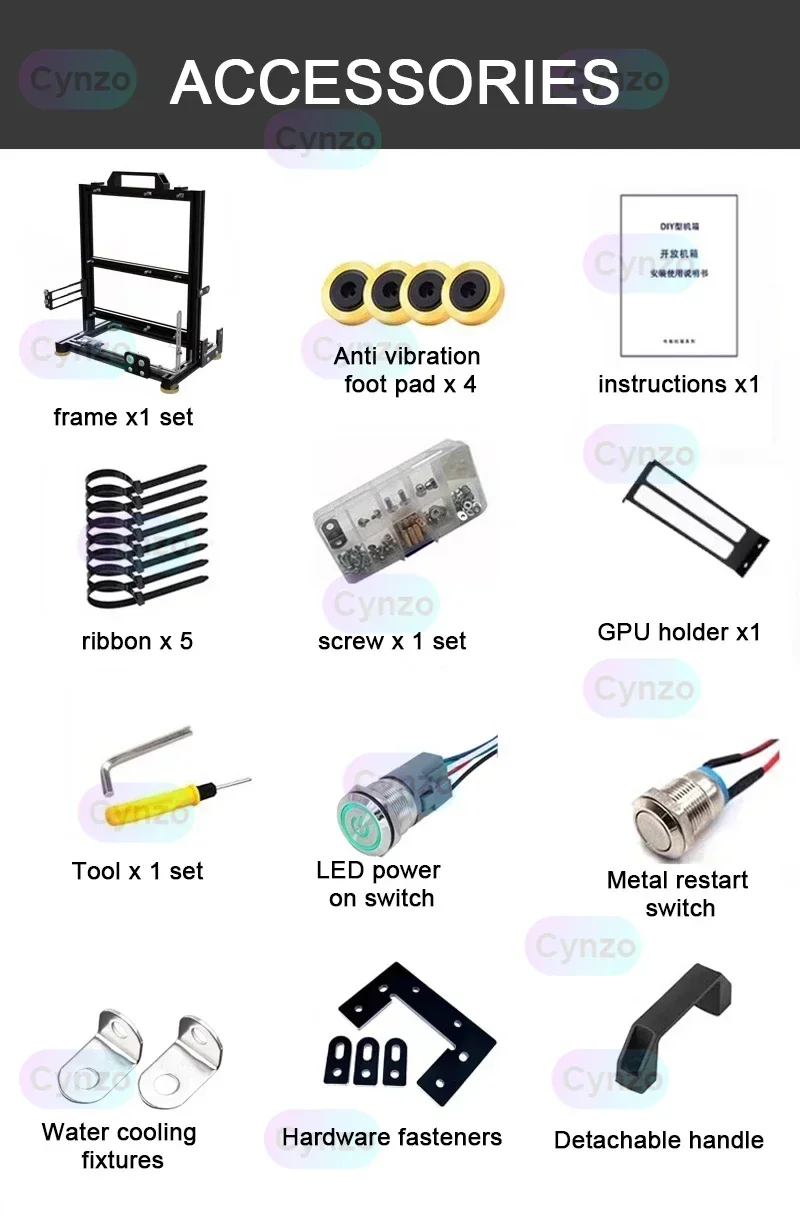 DIY ITX MATX ATX Open PC Case Frame Rack MOD Creativity Desktop Water/Air Cooler Gameing Cabinet pc case pc chassis computer chassis frame
