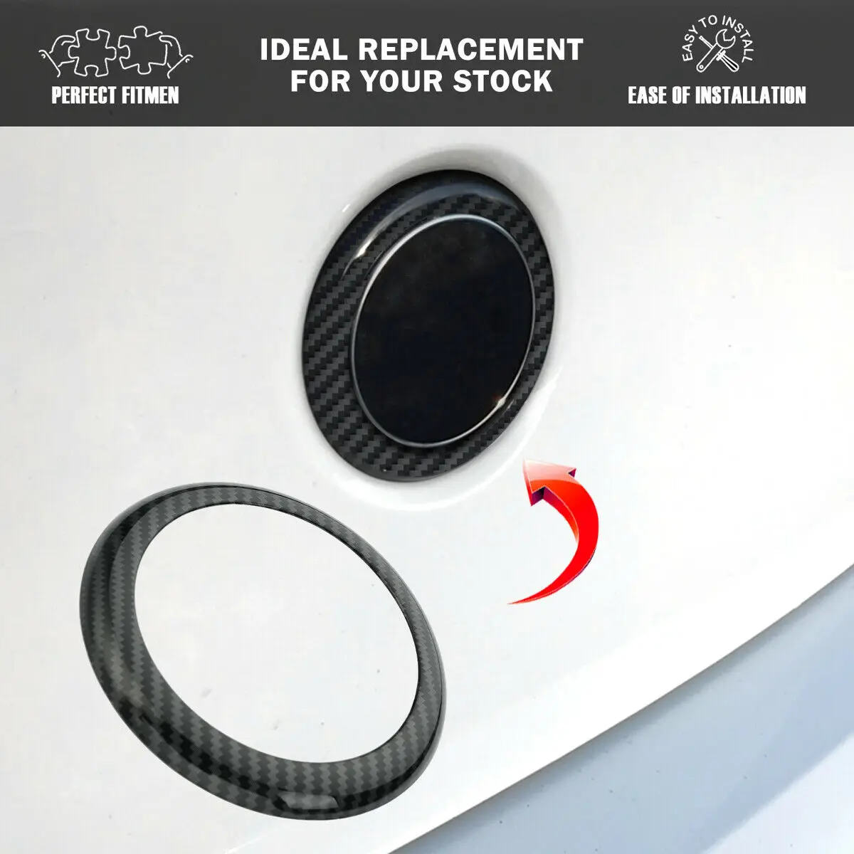 Rear Badge Ring Cover Installation