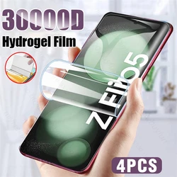 4 - Pack Soft Hydrogel Film Screen Protectors for Samsung Galaxy Z Flip Series (Transparent - 4PCS)