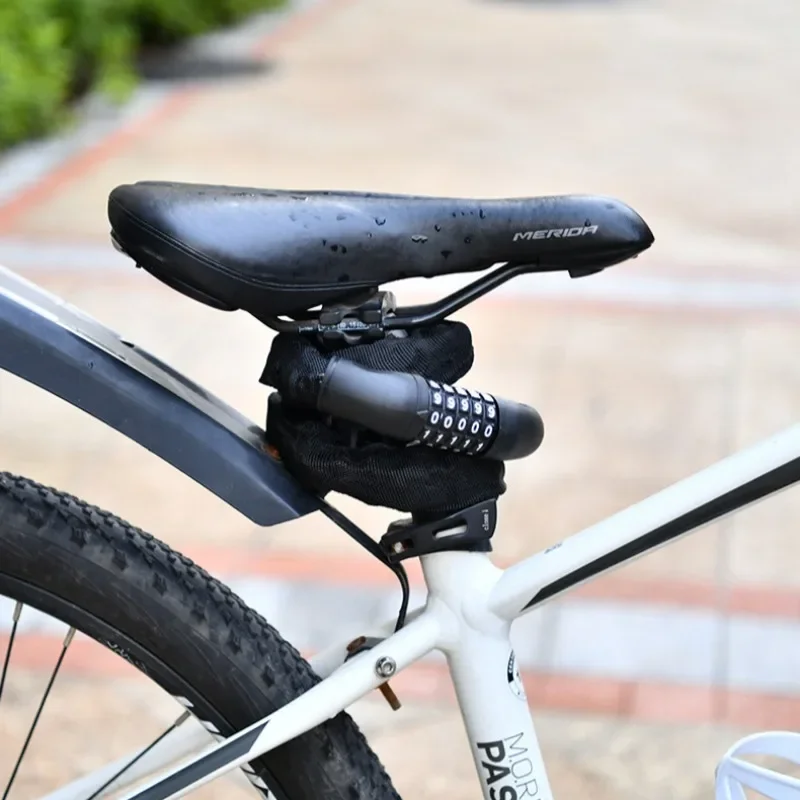 Bike Chain Lock with Lighter Weight Stronger Security Anti-Theft Bicycle Lock for Road Mountain Cycling