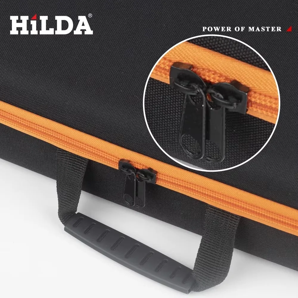 HILDA 도구 가방 툴킷 대용량 박스 옥스포드 천 가방 전기 드릴 하드웨어용 가정용 보관 가방 충격 방지 도구 휴대 가방