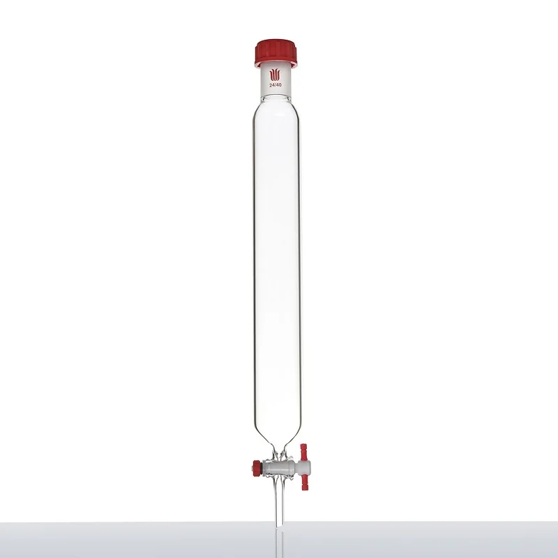 

SYNTHWARE Chromatographic column with external threaded port 24/40, No sand core, No hookup, 2mm PTFE aperture valve, C40