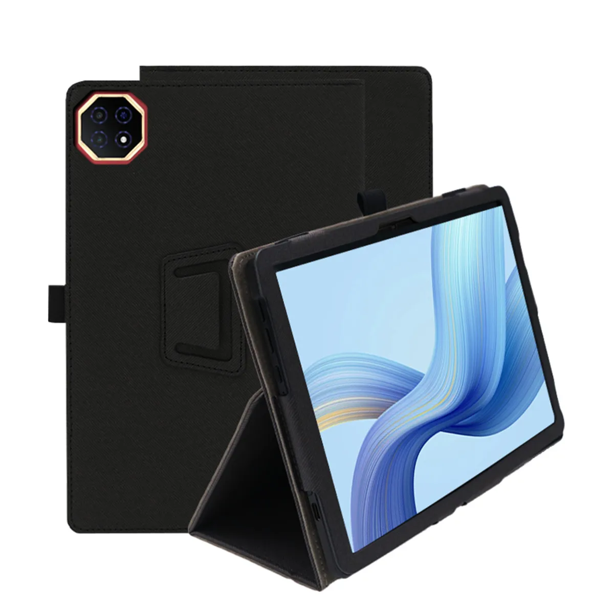 Premium PU Leather Tablet Cover with Stylus Pen Holder