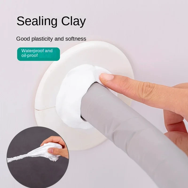 Waterproof Sealant 3/6pcs Wall Hole For Sewer Pipe Wall Hole Repair Pipe Air Conditioning Plugging Glue