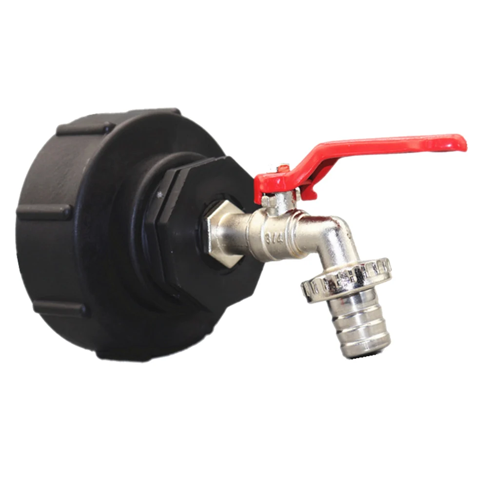 

Outlet Valve Rain Barrels Valve Heavy Duty IBC Outlet Tap & S100x8 Brass Adapter Corrosion Resistant And Long Lasting