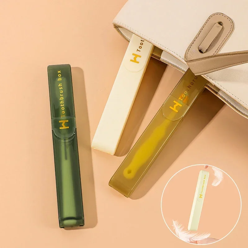Toothbrush Case Travel Portable Toothbrush Box Storage Dust-proof Case Bathroom Accessories Protector Toothbrush Tube Cover Travel Storage