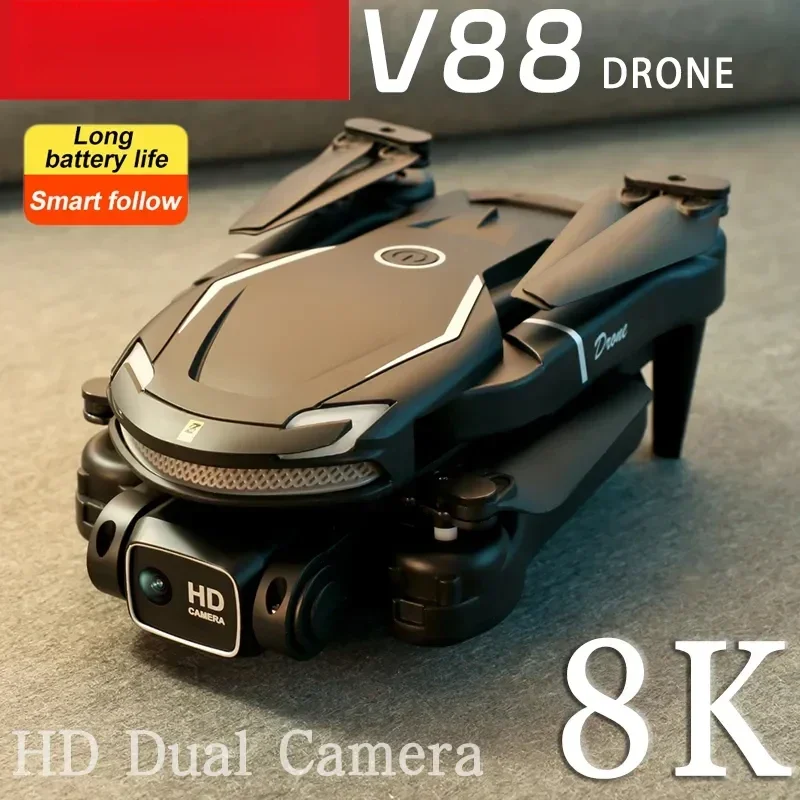 

V88 Drone 8K HD Dual Camera 5G GPS Professional Aerial Photography Remote Control Aircraft Quadcopter Toy UAV Gift