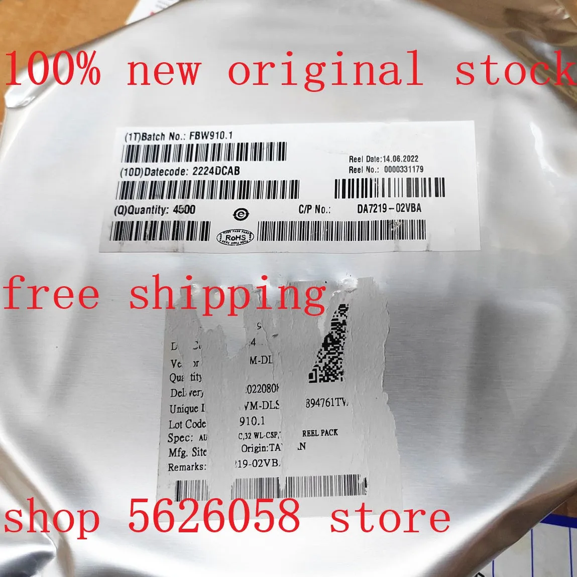AG604-89G A604G SOT89 DA7219-02VBA DA7219 02VBA UFBGA32 BGA 5PCs-100PCs/Ʈ, 100% 귣 ǰ,   