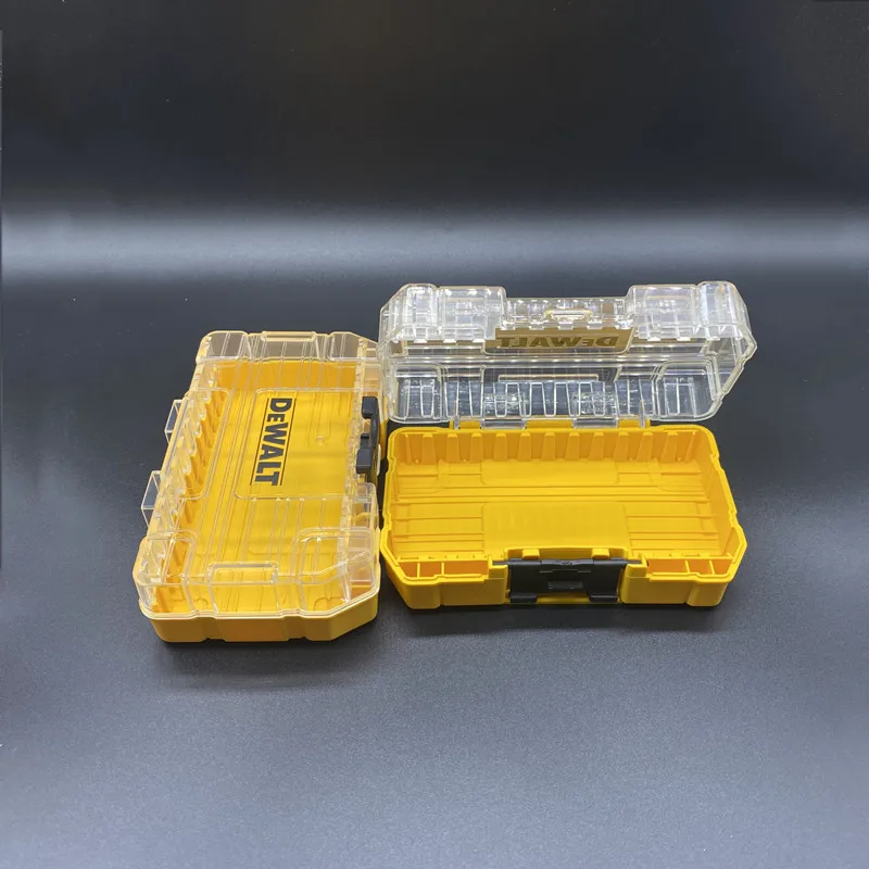 Tool Storage Box DEWALT Drill Bits Accessories Storage Case Screw Nut Drills Transparent Small Medium Large Size