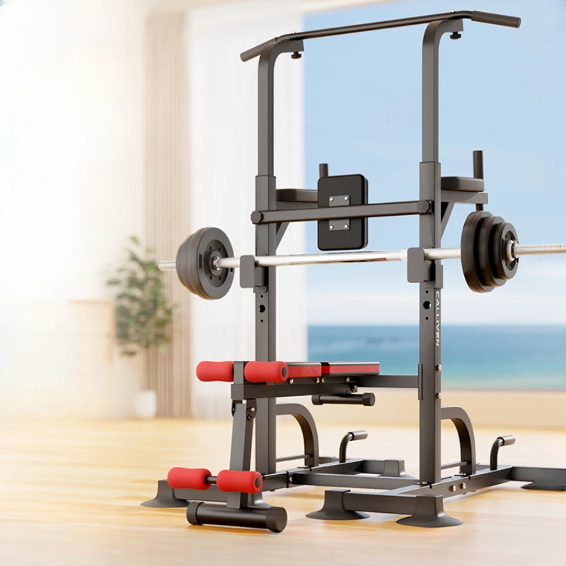 

Bench bench squat barbell rack household pull-ups fitness equipment men's multifunctional weightlifting bed