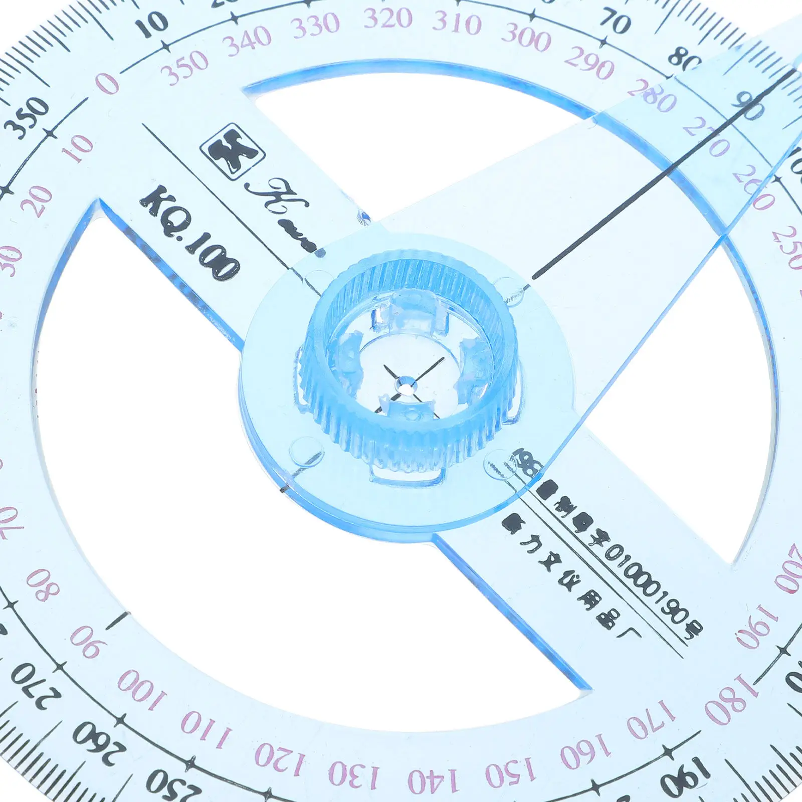 5Pcs 360도 각도기 학교 교실 제도 도구 엔지니어링 측정을 위한 플라스틱 원형 기하학 각도기