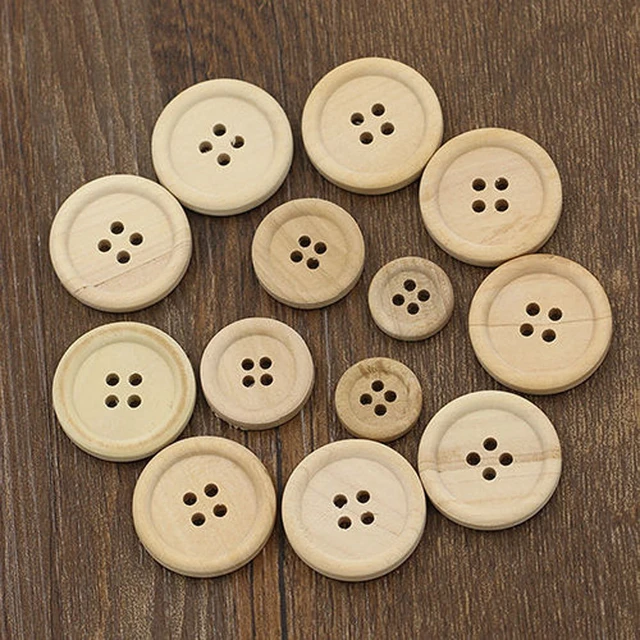 Big Buttons For Sewing 3 Inch 4-Hole 50pcs Round Diy Buttons