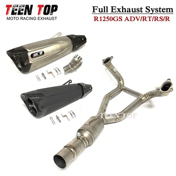 R1250GS Exhaust System 51mm Motorcycle Exhaust For BMW R1250GS R1250 ADV R1250RT R1250RS R1250R 2019-2022 Titanium Alloy Elbow