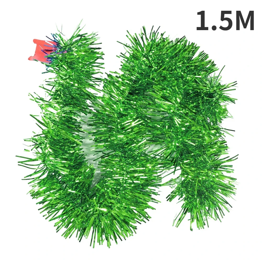 thumbnail image 1 of Guirnaldas de cinta de oropel de PVC para Navidad de 1,8 m, adornos de estrellas de plástico para colgar en el árbol de Navidad, decoraciones para el hogar, Navidad y bodas, 1 of 5