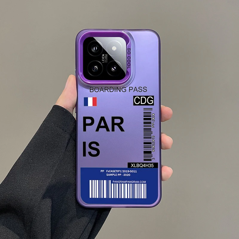 Silver IMD World City Travel Ticket France Phone Case