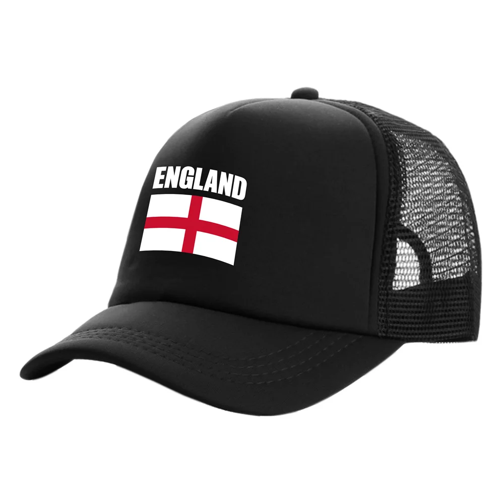 

England Trucker Caps Fashion Cool England Hats Baseball Cap Summer Outdoor Sun Mesh Caps