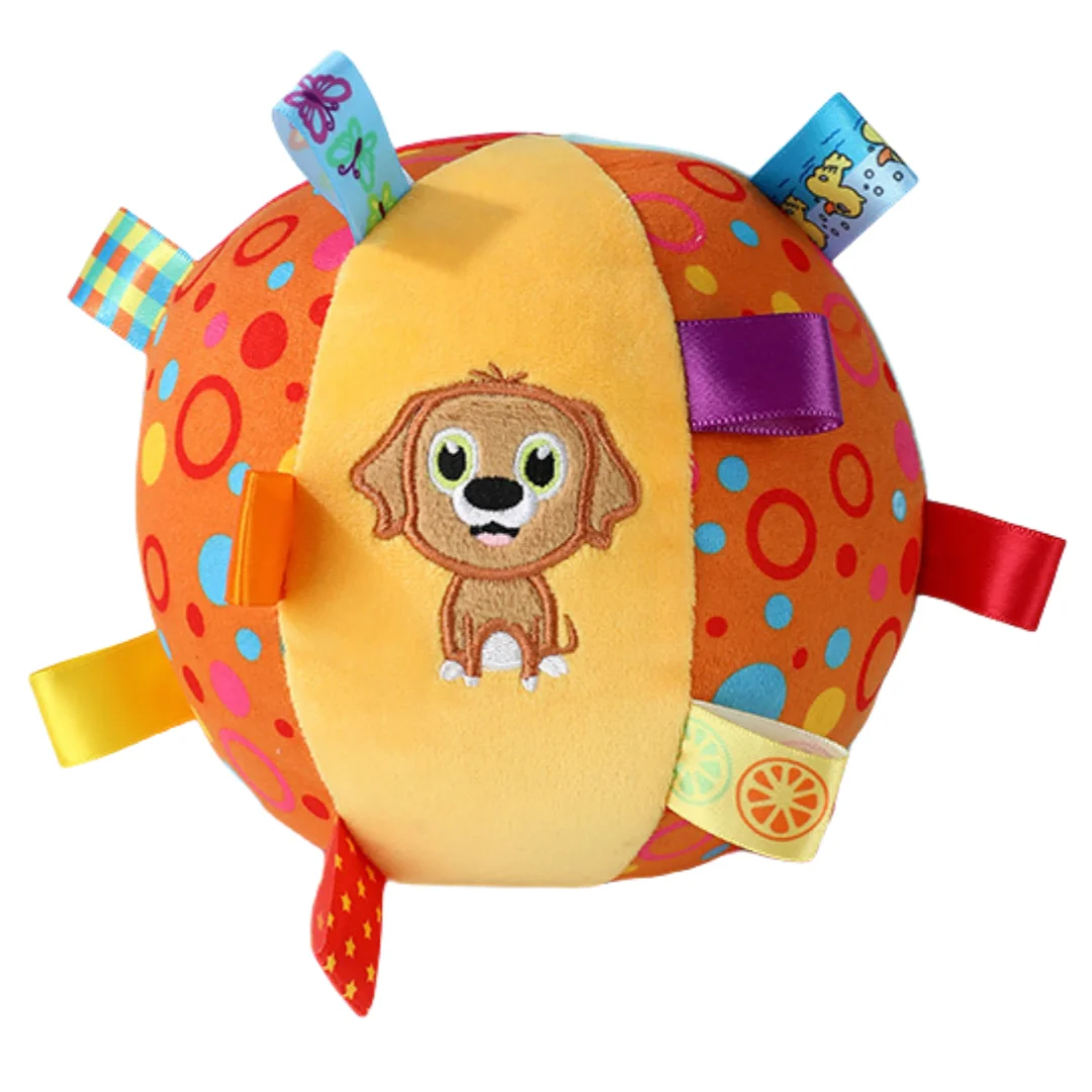 Plush Dog Vocal Toy Ball Funny Interactive Pet Toys with Bells Cleaning Tooth Chew Toy For Small Large Dogs Cats Puppy Plaything 6