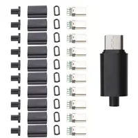 10pcs ประเภท C usb3.1 3A Fast CHARGING USB ตัวเชื่อมต่อชายแจ็คปลั๊กไฟฟ้าเทอร์มินัลเชื่อม DIY ข้อมูลสายเคเบิลอุปกรณ์เสริม 1