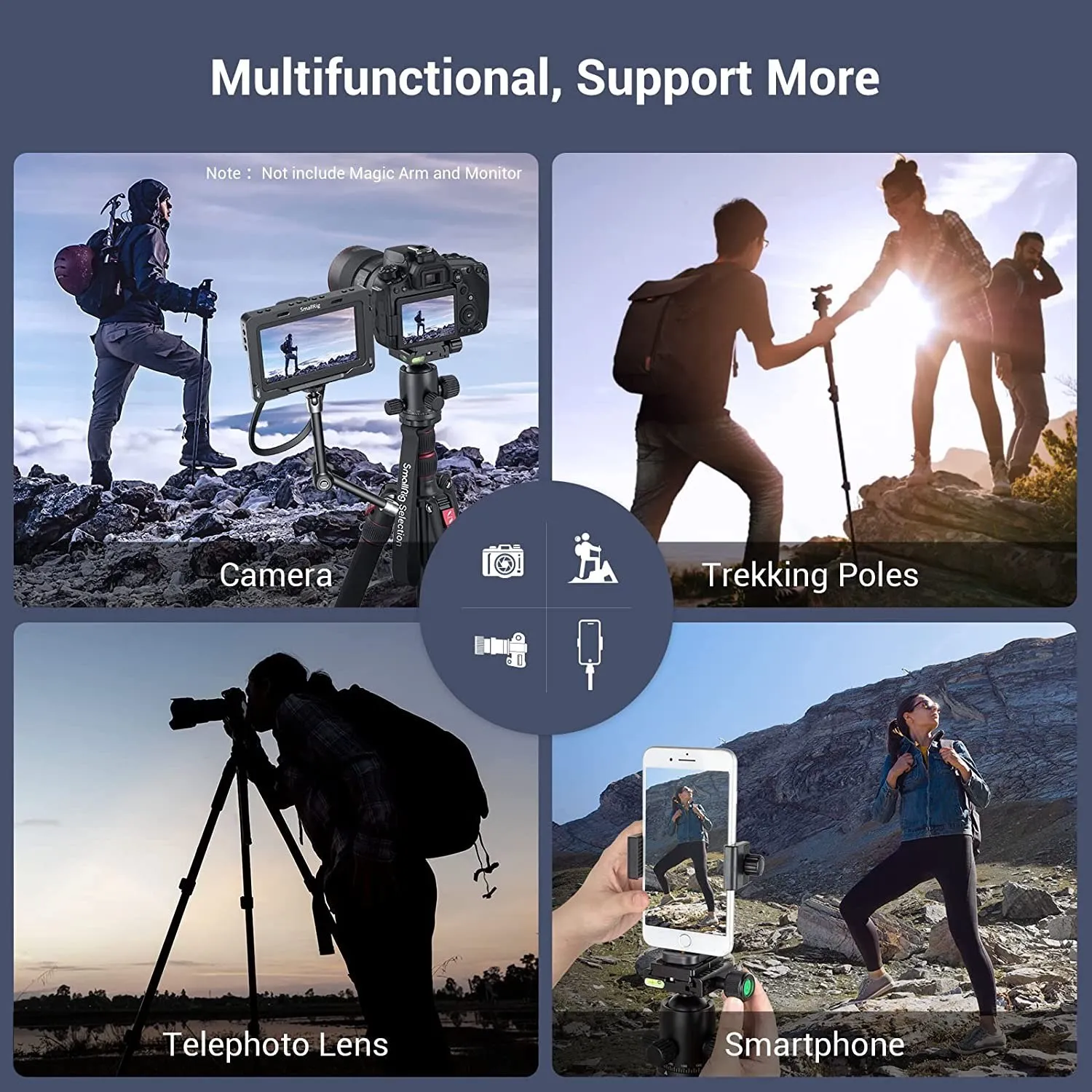SmallRig 淮 ˷̴ ī޶ ﰢ, ,  ̽ DSLR ﰢ, 360    3474 , 78 ġ