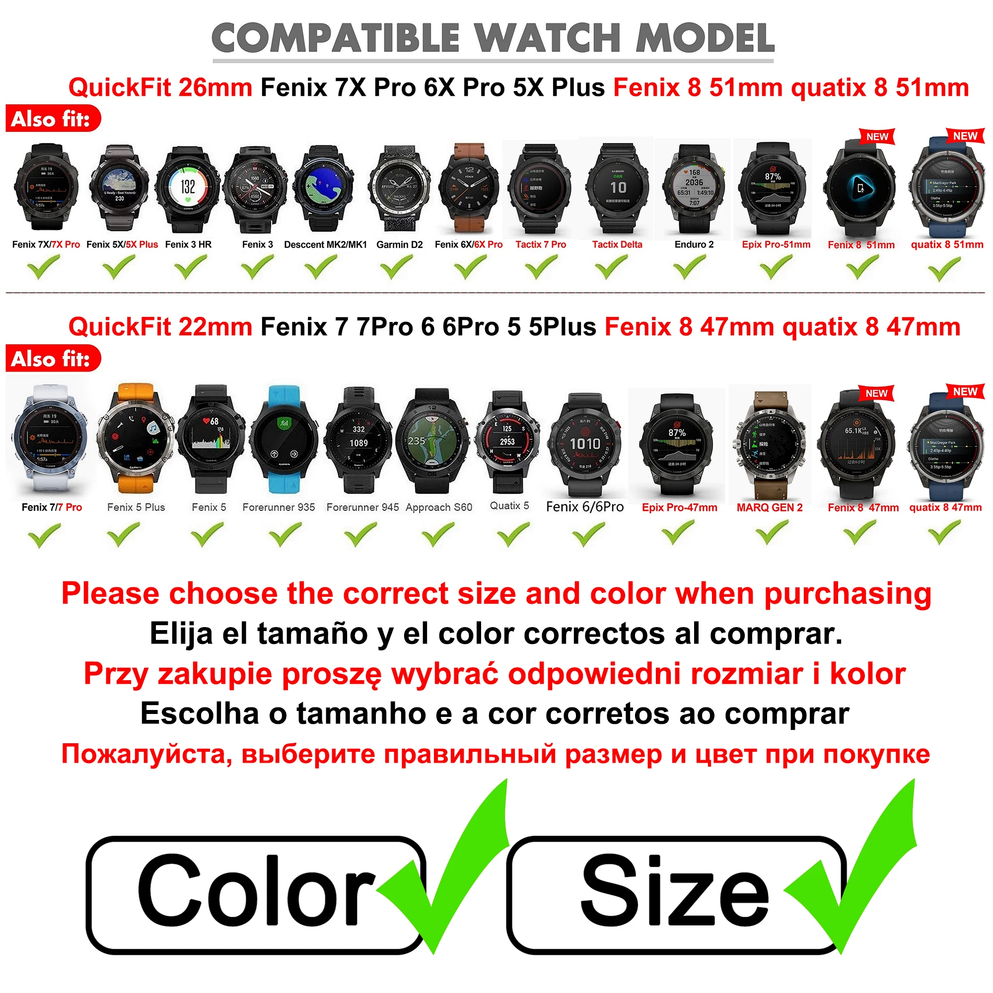 Premium Silicone QuickFit Strap - Durable and Versatile Watch Band Replacement