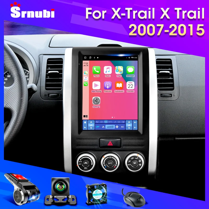 Автомагнитола для Nissan X-Trail X Trail 2 T31 MX6 2007-2015 в стиле Tesla Android 11 автомагнитола 2DIN Carplay