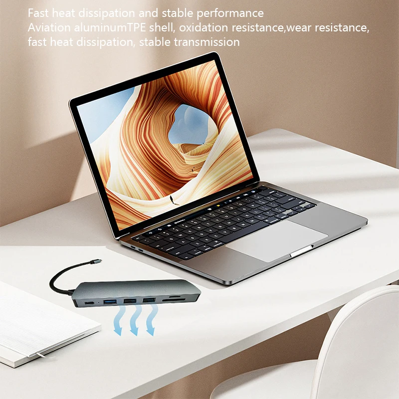

TYPE-C to USB3.0*1+USB2.0*2+PD100W+HDMI4K30HZ+SD/TF2.0（7[UNK])